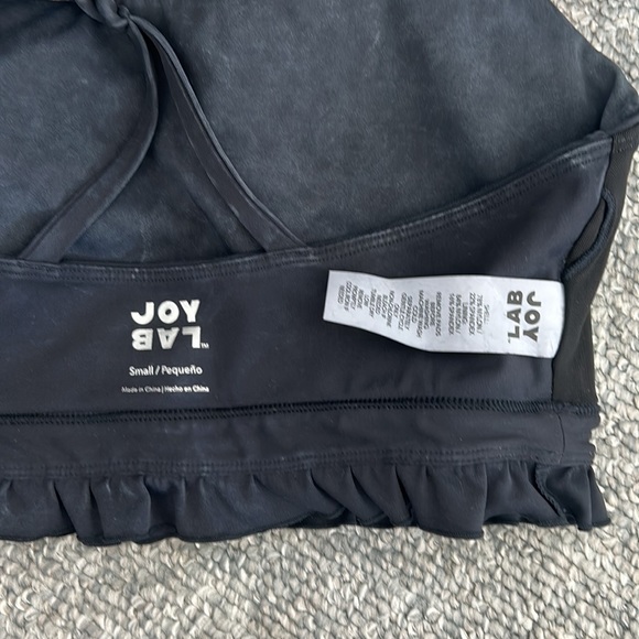 Joy Lab Navy Blue Sports Bra with Ruffle detail - Picture 5 of 6